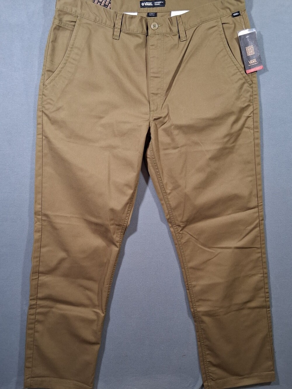 Vans Authentic Chino Relaxed Fit Men's 38 Regular Tan *NWT* Skater
